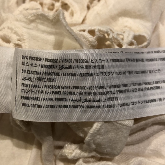 Cream Off the Shoulder Hollister Shirt - Picture 2 of 2